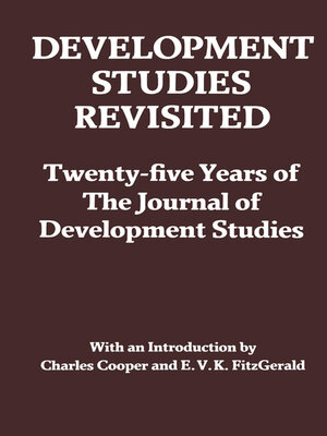 cover image of Development Studies Revisited